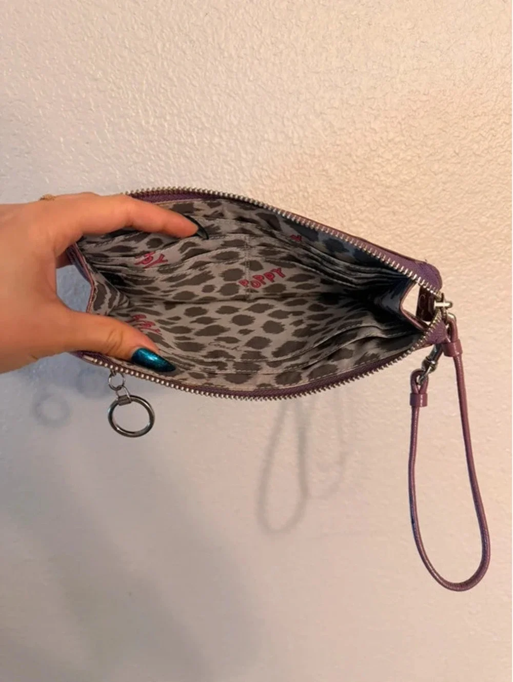 Vintage Purple Coach Poppy Wallet Wristlet